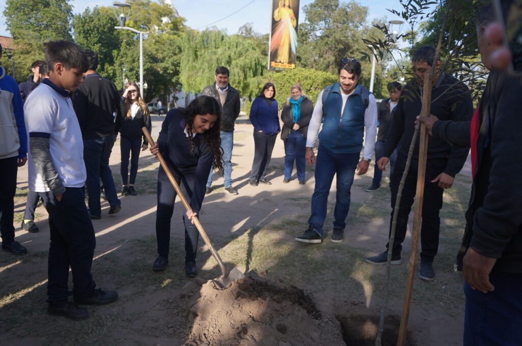Colocaron nuevas especies arbóreas en Belgrano y Libertador de La Banda