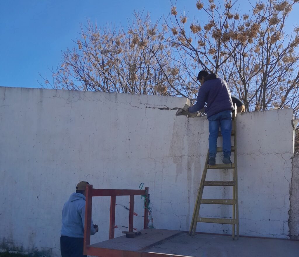 Frías: El Municipio realiza mejoras en el edifico del Jardín de Infantes N°450