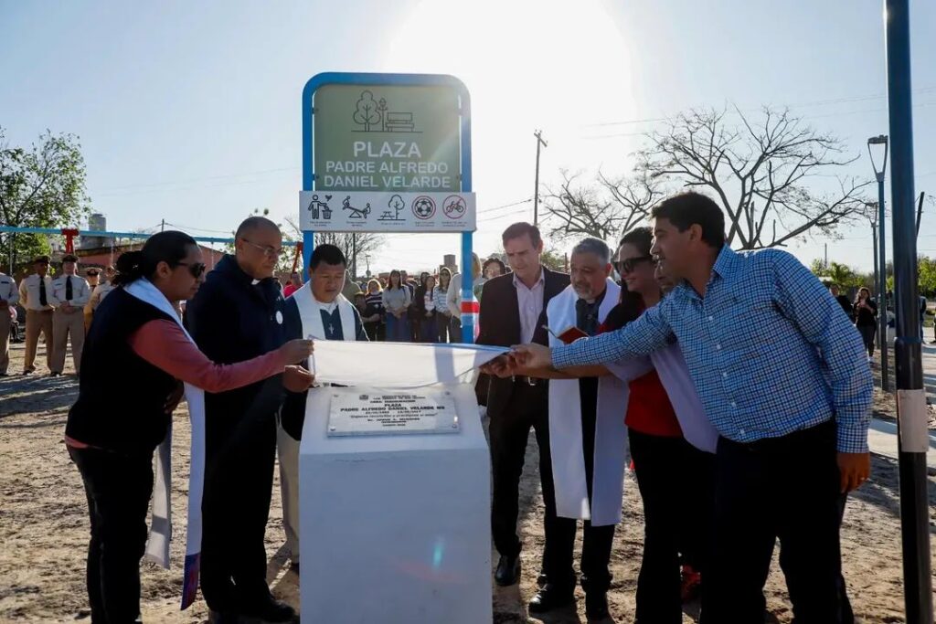 Las Termas: Inauguraron obras de remodelación en plaza del barrio Nuestra Señora de la Paz
