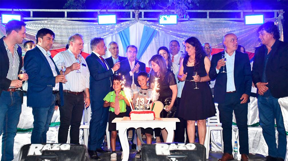 Lavalle festejó sus 137 años con un acto multitudinario y anuncios de obras