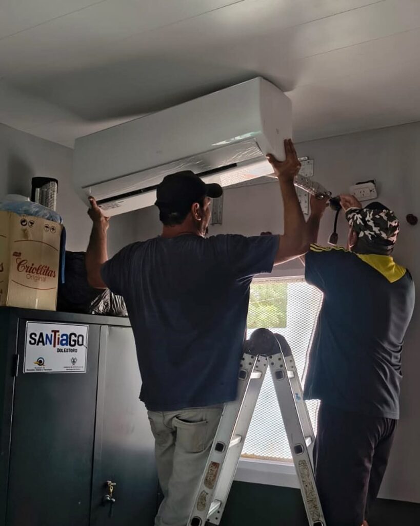 Pinto: Instalan aires acondicionados en las salitas del Jardín Municipal