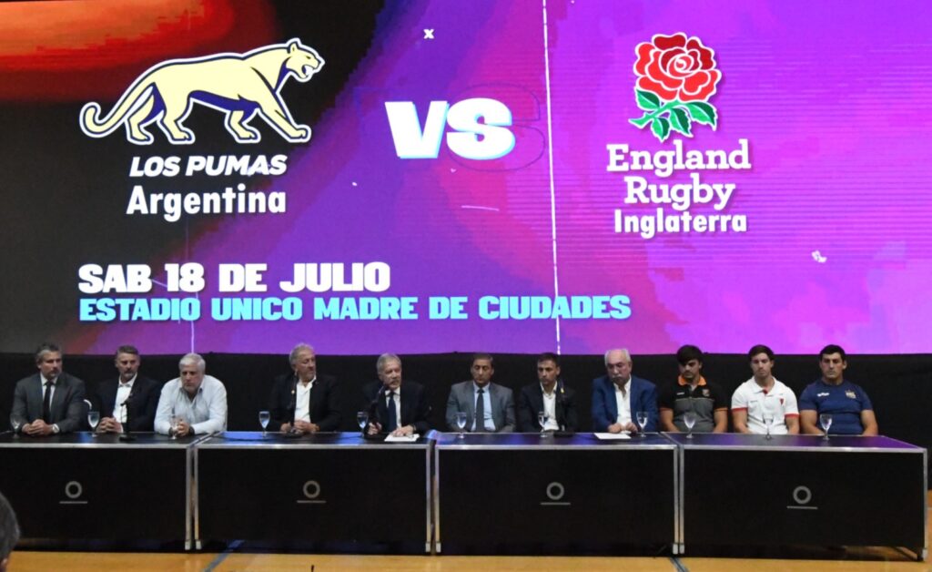 Los Pumas enfrentarán a Inglaterra en el Estadio “Madre de Ciudades”
