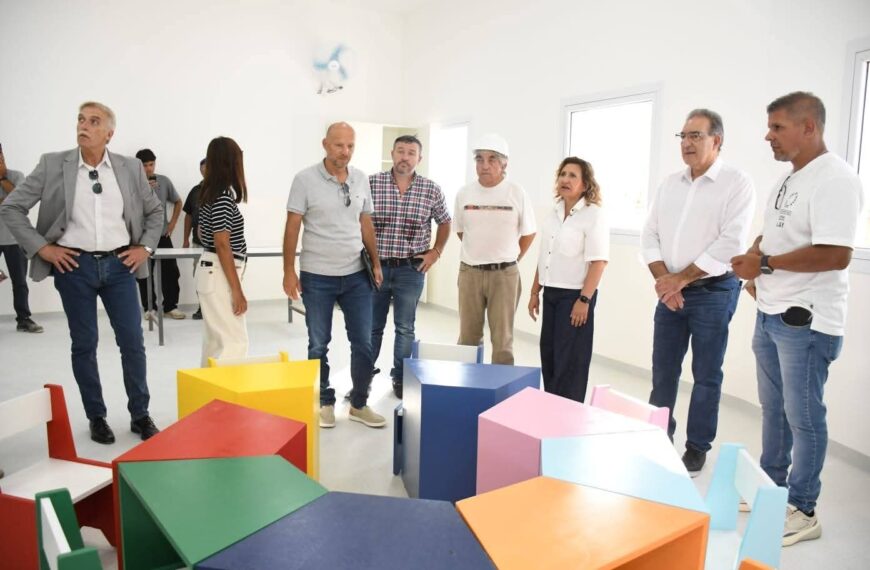 Fuentes supervisó la última etapa de construcción del nuevo jardín de infantes Papa Francisco