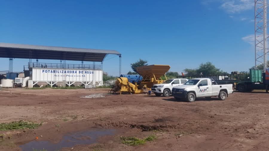 Comenzó la reforma integral de la Planta Potabilizadora de Monte Quemado