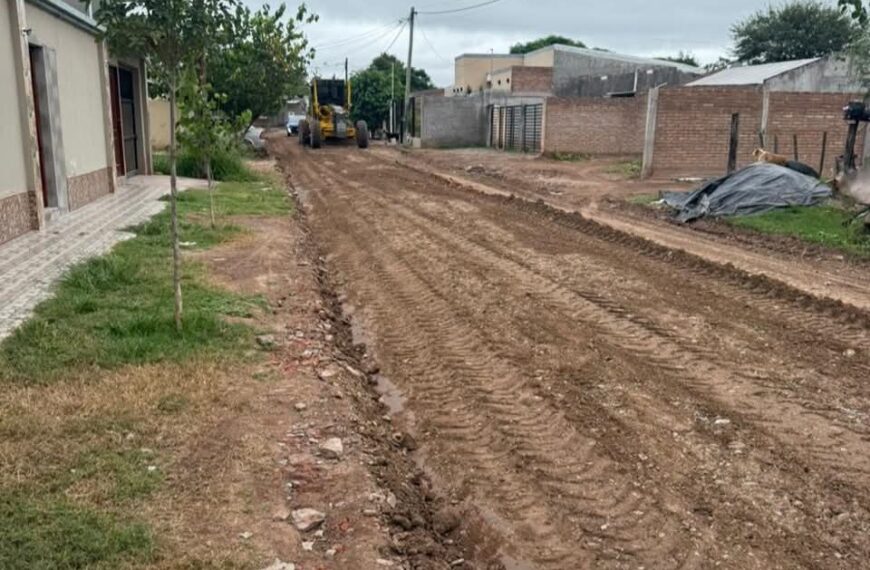 Avanzan las tareas de mantenimiento vial en barrios de Nueva Esperanza