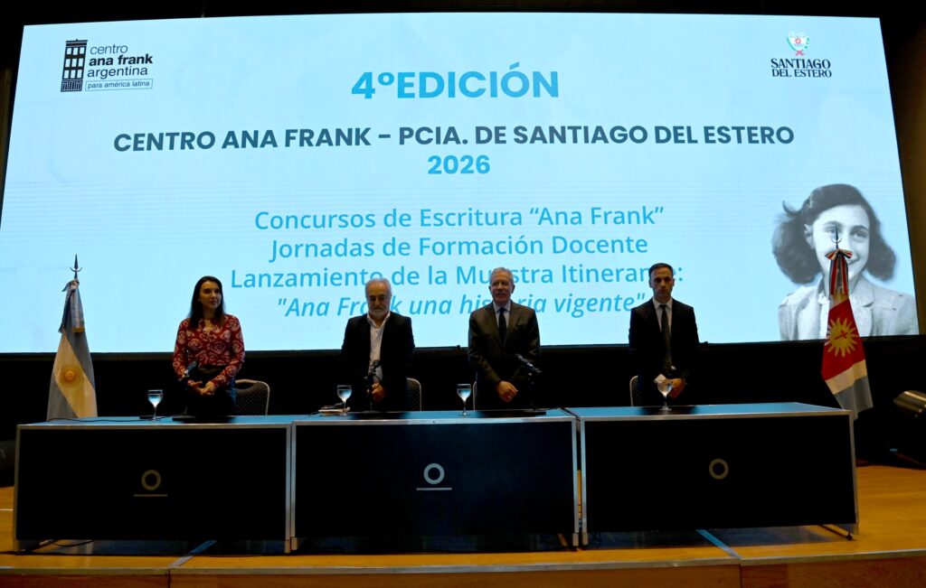 El gobernador participó de la capacitación docente y 4° edición del Concurso de Escritura de Ana Frank