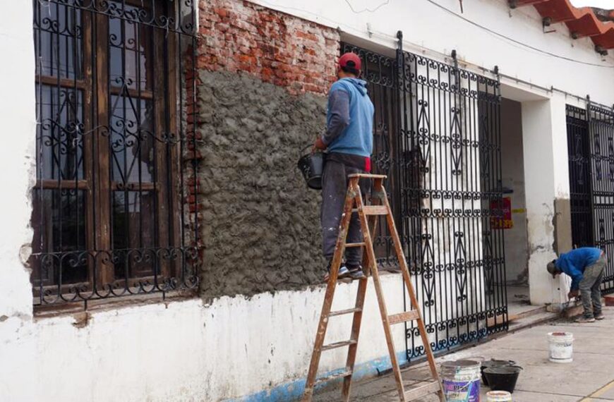 Avanzan los trabajos de refacción en el Instituto Francisco de Aguirre de Pinto