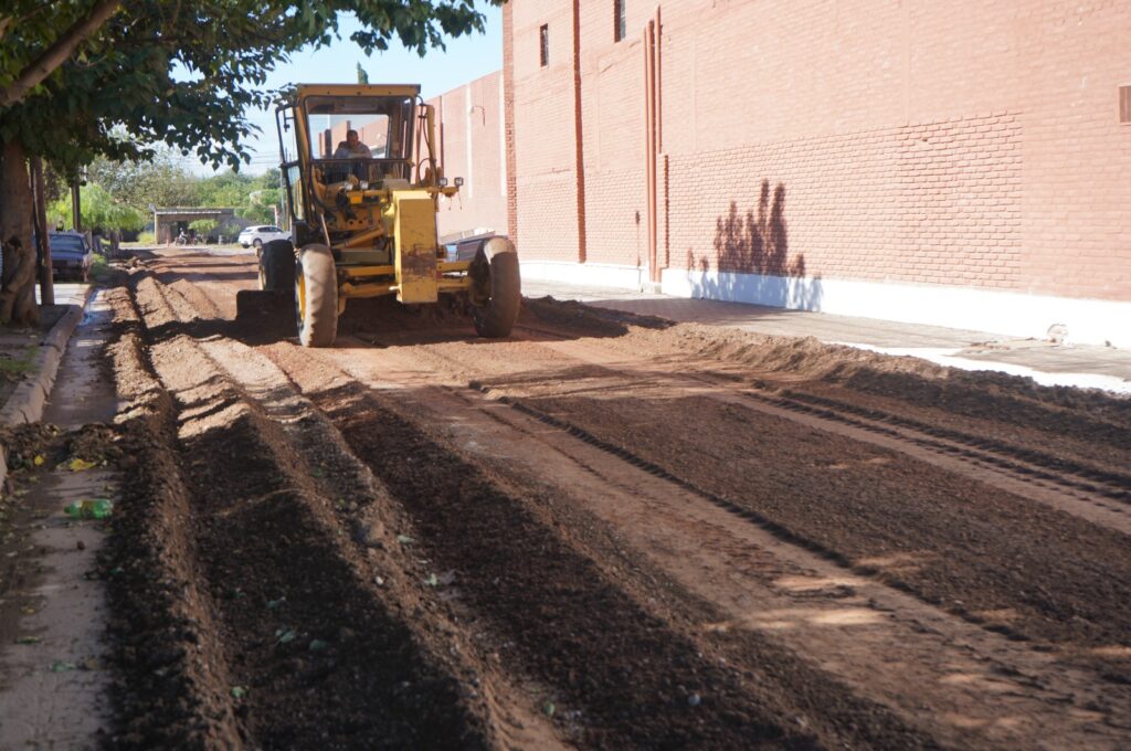 La Municipalidad de La Banda Inició una obra de pavimentación en el barrio Dorrego