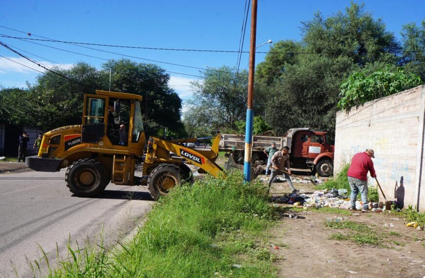 Intensifican la limpieza y erradicación de mini basurales en sectores de La Banda
