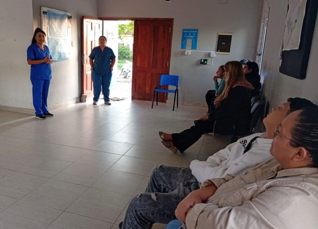 Vecinos del barrio El Rincón participaron en una charla sobre Chagas