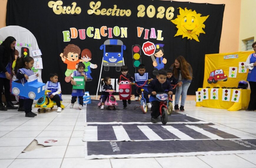 Inició el proyecto de educación vial en el Jardín N°10 de La Banda