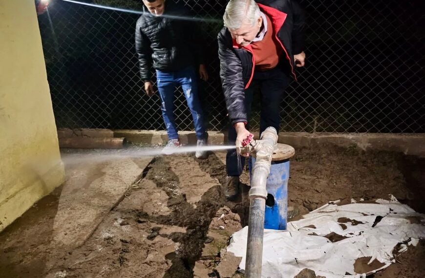 Habilitaron una nueva perforación de agua en El Quemado