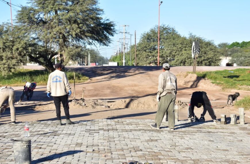 El Municipio de Fernández avanza con obras en el barrio Las Américas