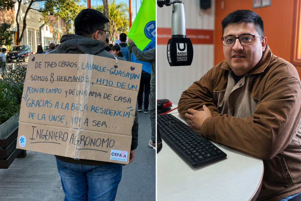 Nahuel, el estudiante que emocionó en la marcha:“La universidad pública me cambió la vida”