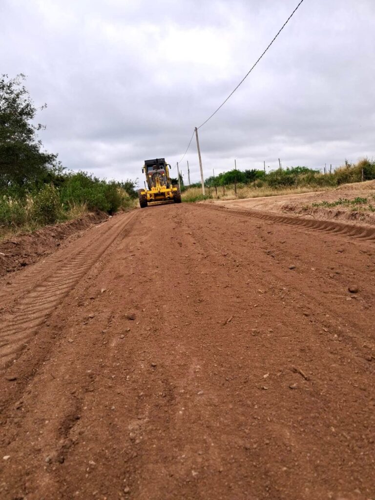 Avanzan los trabajos de enripiado en el barrio Siglo XXI de Nueva Esperanza