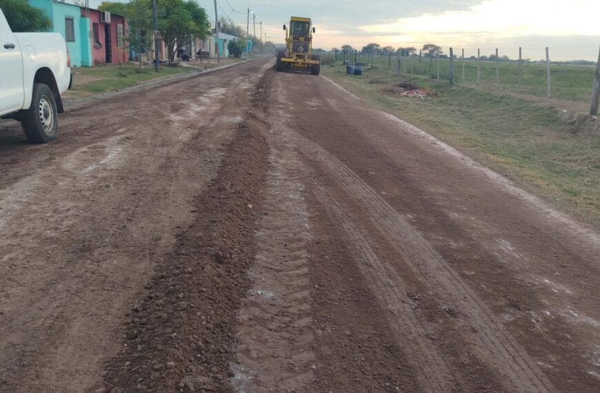 Bandera: Realizan mejoras en el barrio Sarmiento