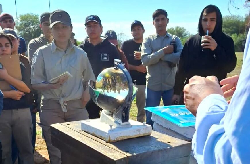 Futuros ingenieros agrónomos realizaron práctica agrometeorológica en el INTA