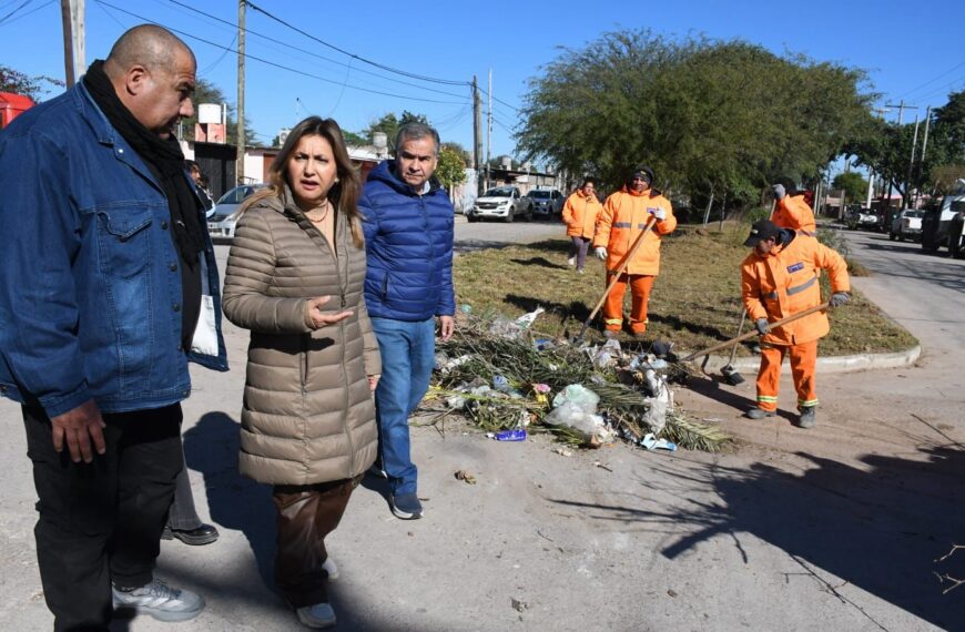 Autoridades municipales coordinaron trabajos en el barrio Ejército Argentino