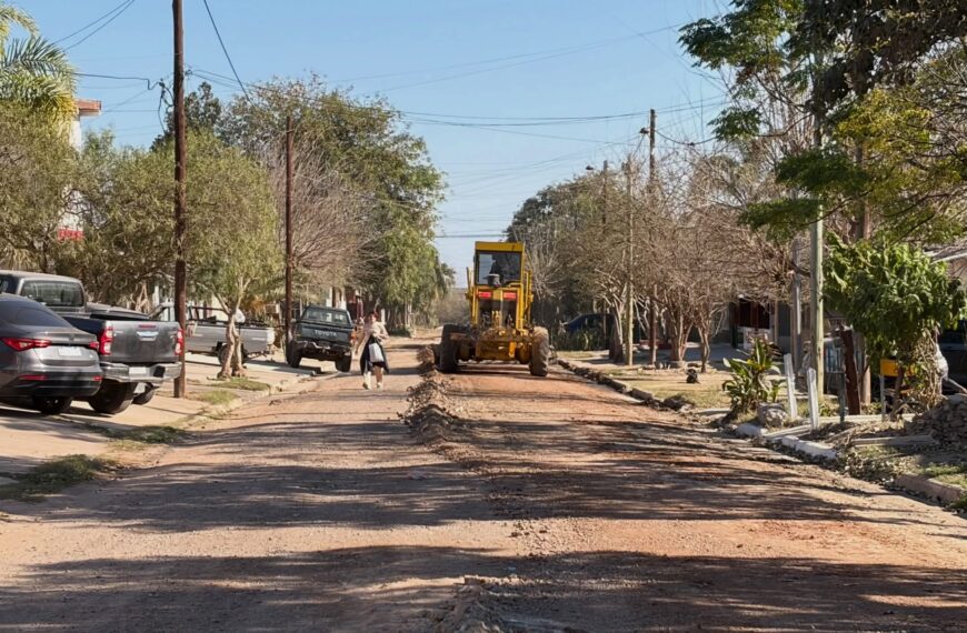 Las Termas: Avanzan con la reparación de calles en barrio Sargento Cabral