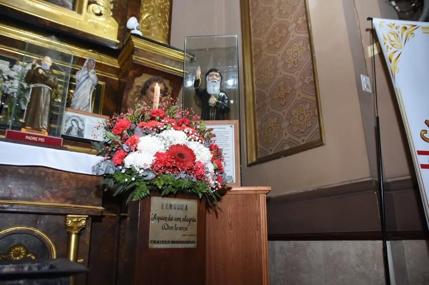 San Charbel ya tiene su espacio de devoción en la Catedral Basílica San Charbel ya tiene su espacio de devoción en la Catedral Basílica