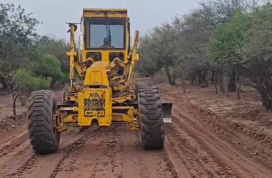 La Municipalidad de Nueva Esperanza avanza con obras de enripiado en Tres Bajos