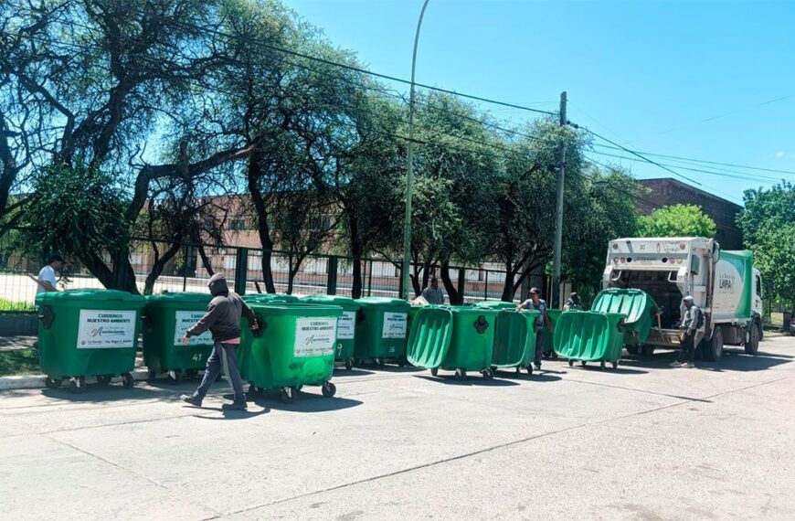 La Banda: recuerdan el uso correcto de los contenedores de basura