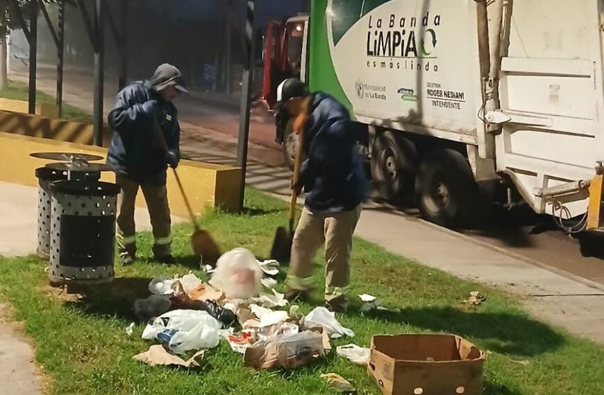 Refuerzan los trabajos de limpieza urbana en sectores de la ciudad