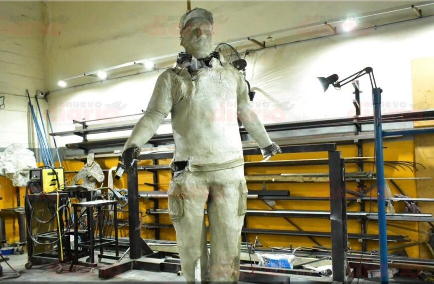 “Va por vos”: así toma forma la escultura que homenajeará al “Polaco” y sus canichones