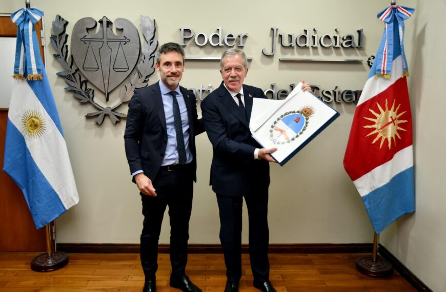 El gobernador Elías Suárez firmó con el CFI un convenio para afianzar la modernización del sistema de justicia